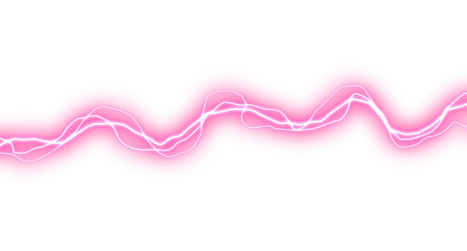 Electric Pink Static Shock Horizontal Streak Element