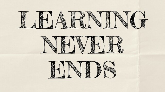 Learning never ends blog banner template