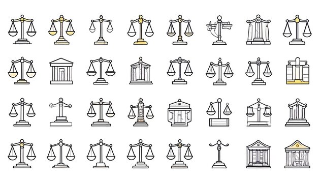 Vector illustration of various chess pieces set.