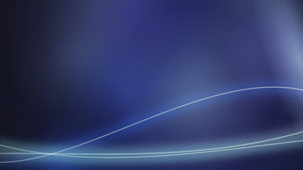 Naklejka premium Abstract blue background with flowing light lines, elegant dark blue gradient backdrop, modern digital wave texture for corporate presentation