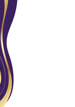 modern diploma certificate background layout with violet gold wave