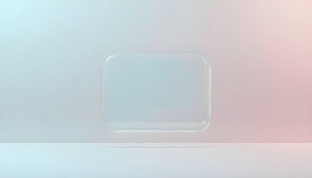Minimalist Transparent Floating Square Modern Abstract Background