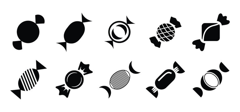 Black and white of various animals and including bear, wolf, rabbit, bird, fish, and more wildlife minimalist silhouette style