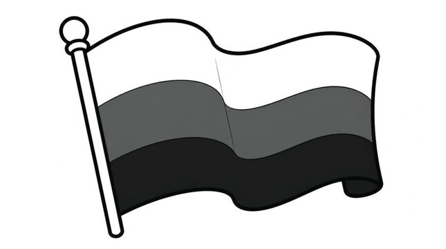 Seamless animation of the Russian flag waving with a white background, perfect for motion graphics and patriotic themes.