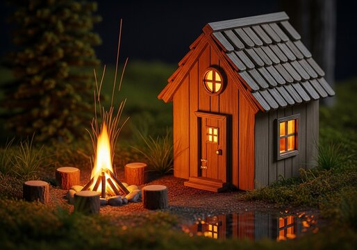 Whispers of the Wild: Hearth and Haven at Dusk