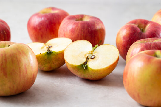 Fresh apples on the table