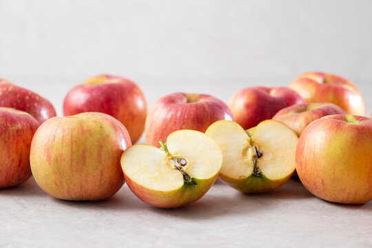 Fresh apples on the table