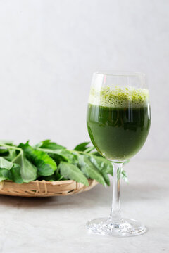 Fresh Green Juice Made from Vegetables