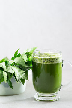 Fresh Green Juice Made from Vegetables