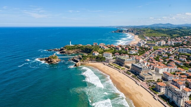 France - Biarritz Basque Coast Panorama