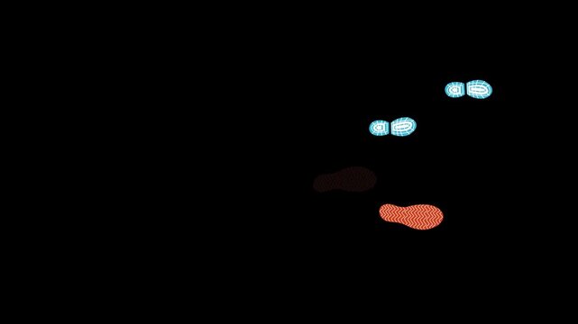 人の足跡の動画素材です。親子で散歩です。