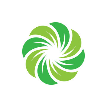 fresh leaf logo design for natural life