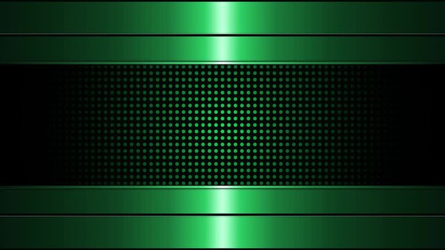 Abstract Green Technology Background Animation with Halftone Pattern