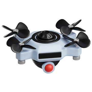 Smart Drone 3D Illustration