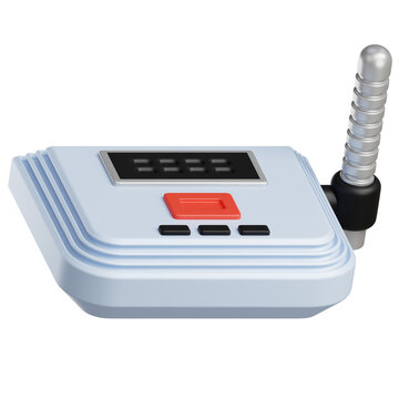 WiFi Router 3D Illustration