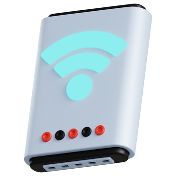 Wireless Power Bank 3D Illustration