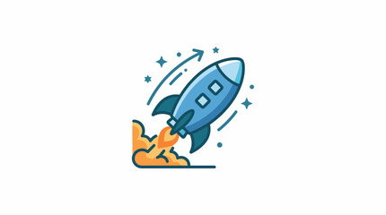 Rocket ship launching into space with flames and sparks on 20260707 © Ikaiku