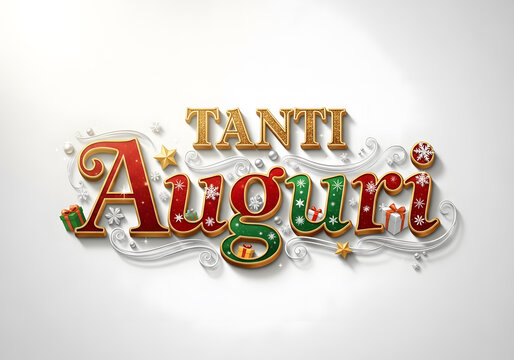 Tanti Auguri Italian Christmas Greeting Text