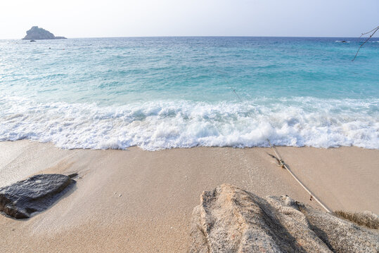 Beautiful nature sea summer background,Sand beach