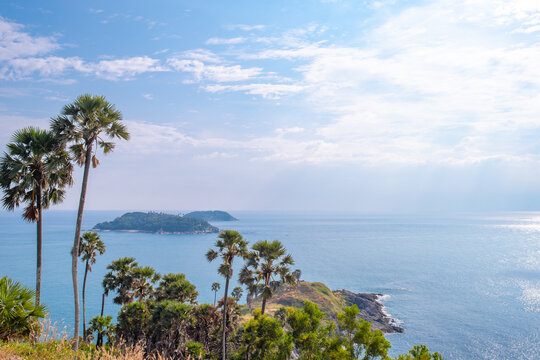 Laem Phromthep (Promthep Cape), Scenic Coastal Landmark and Popular Tourist Attraction in Phuket, Thailand