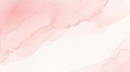 Obraz premium Soft pink watercolor background with abstract shapes