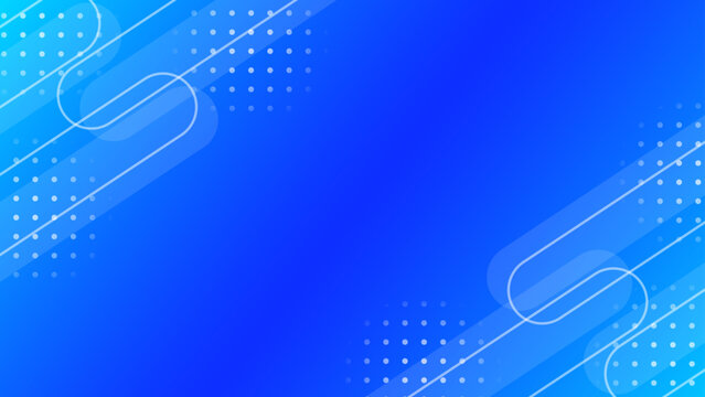 青グラデーションの斜めライン透明感メンフィス背景 横長 16:9	
