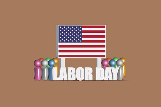 Labor Day USA representing workers and patriotism