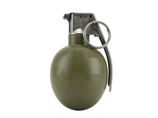 Fototapeta premium Military hand grenade isolated on transparent background