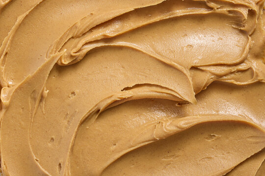 Peanut Butter Texture Background Close Up