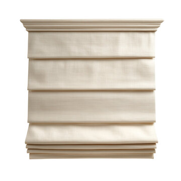 Classic wooden horizontal window blind isolated on transparent background. PNG. Generated AI