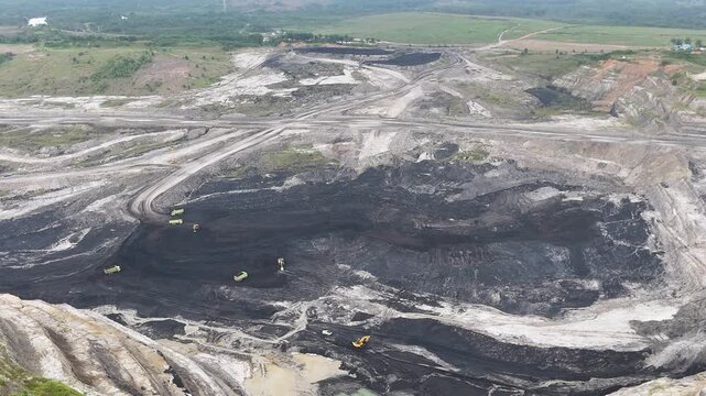 vast expanse of coal mining in South Kalimantan