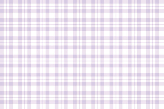 Seamless gingham pattern background, lavender plaid chequered pattern