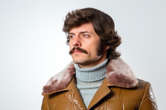 1970s fashionable man portrait