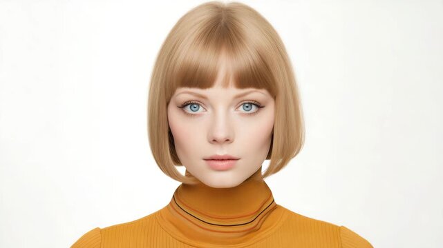 1970s fashionable woman portrait