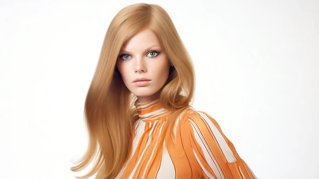 1970s fashionable woman portrait