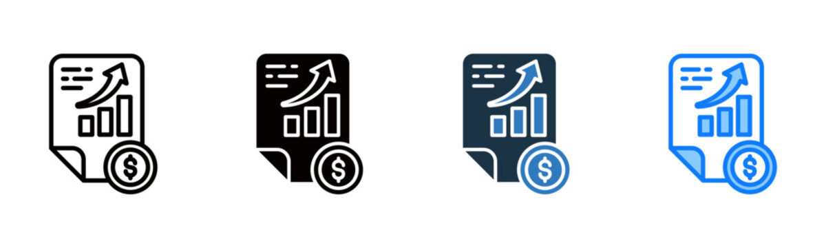 Business Plan icon multiple style vector illustration