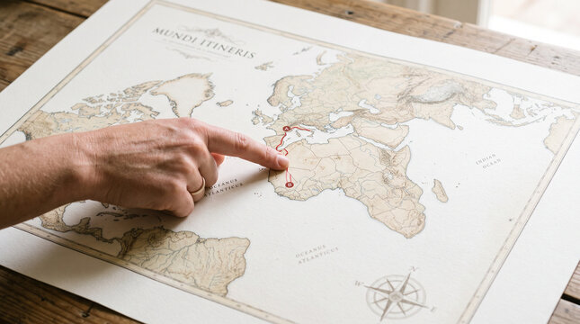 World Map Route Planning
