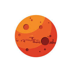 Illustration of a planet surface. © upin