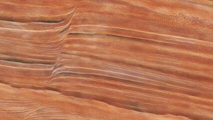 Fototapeta premium Sedimentary clay soil strata background with organic wave