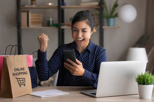 man shopping online