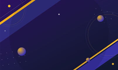 Abstract Dark Purple Space Technology Vector Background with Spheres for Web Banner Header © Hamida Akhter Sumi