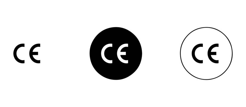 Conformite europeenne ce marking symbols for product safety and compliance with compliance standard regulatory certification conformity european