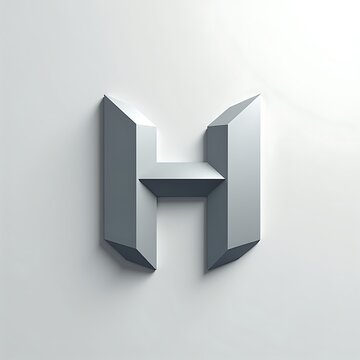 Modern Letter H Logo Design with Geometric Minimalist Brand Identity