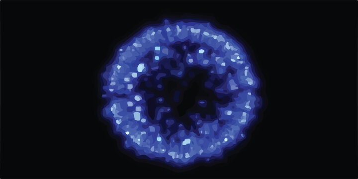 This vector is suitable for websites presentations, advertising, sport dsn. Glowing blue portal abstract energy ring illustration