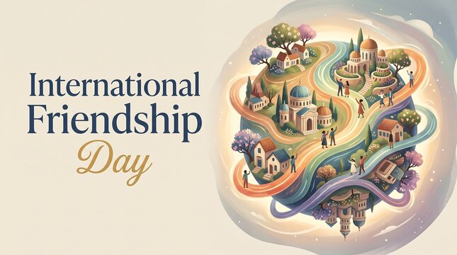International Friendship Day Celebration Concept.
