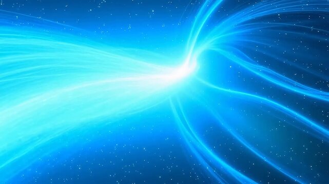 Glowing Data Stream with Gradient Motion