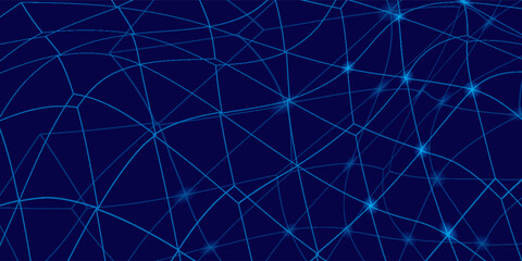 Premium blue technology hexagonal vector © Srijayanti