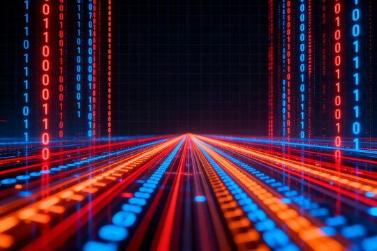 Digital Data Stream with Binary Code