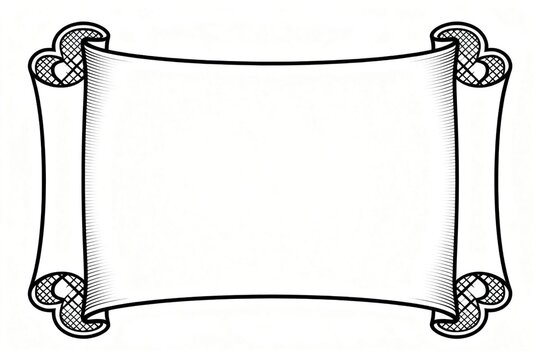 Vintage Scroll Frame with Heart Motifs