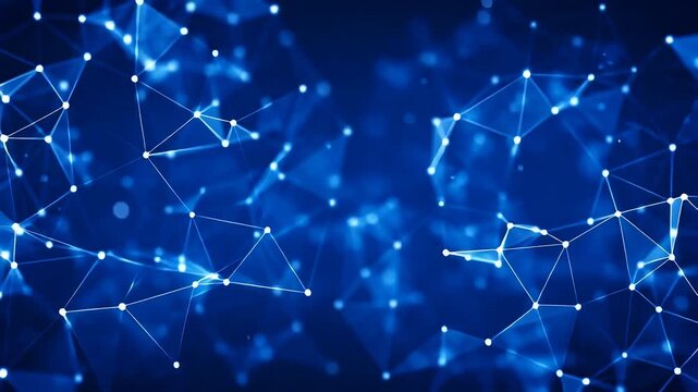 Network Line Background with Point and Polygon Pattern for Abstract Digital Data Image,Concept,Presentation,Cybersecurity,Internet Connection and Abstract Technology 
